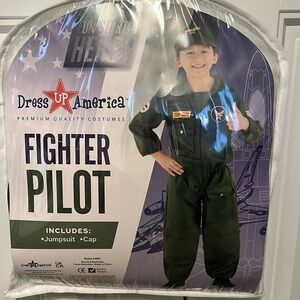 Top gun costume toddler 2t (1-2 years) plus glasses